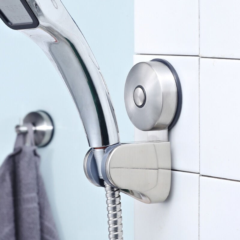 Support de Douchette ajustable sur ventouse extra adhérente ou à fixer -  Accessoires de salle de bains - Décomania