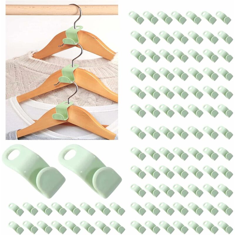 Mini - cintre Support de stockage Crochet de cascade du connecteur Garde -  robe