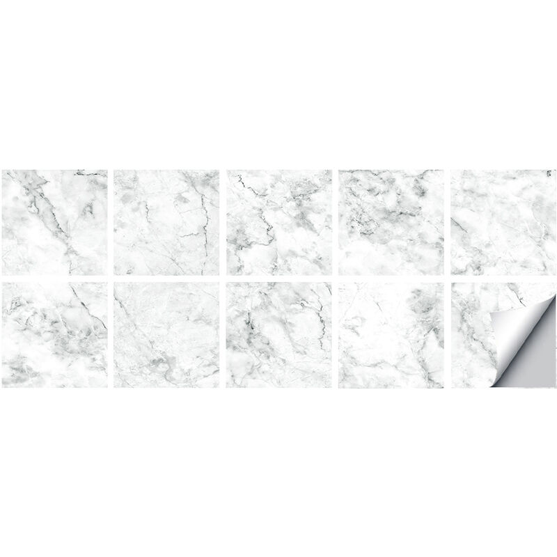 Acheter 15/20cm marbre carrelage autocollant PVC auto-adhésif autocollant  mural salle de bain cuisine camping-car décoration de la maison
