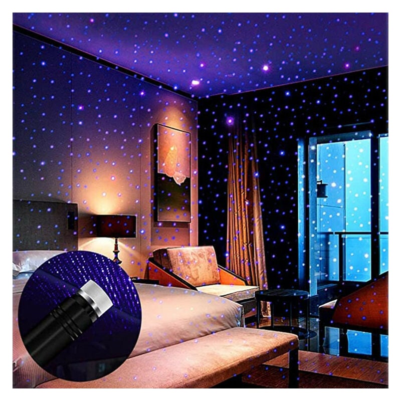 sans fil rechargeable commande vocale auto usb star lumière déco voiture  pied tapis décoratif lumières atmosphère intérieur led lumière