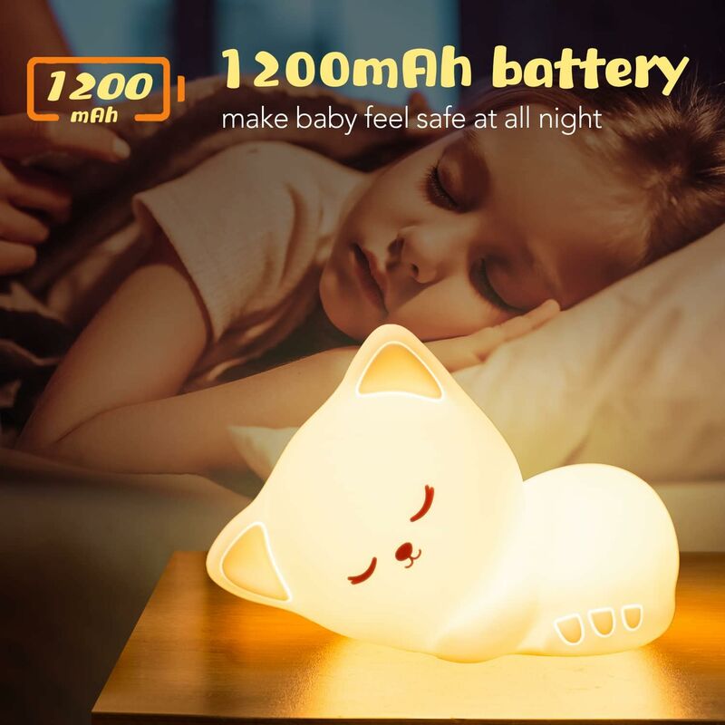 Veilleuse Tap, jouets pour garçons filles de 2 à 14 ans, lampe veilleuse  bébé en silicone pour chambre à coucher, contrôle du robinet Glow up Lampe  animal à changement de couleur 