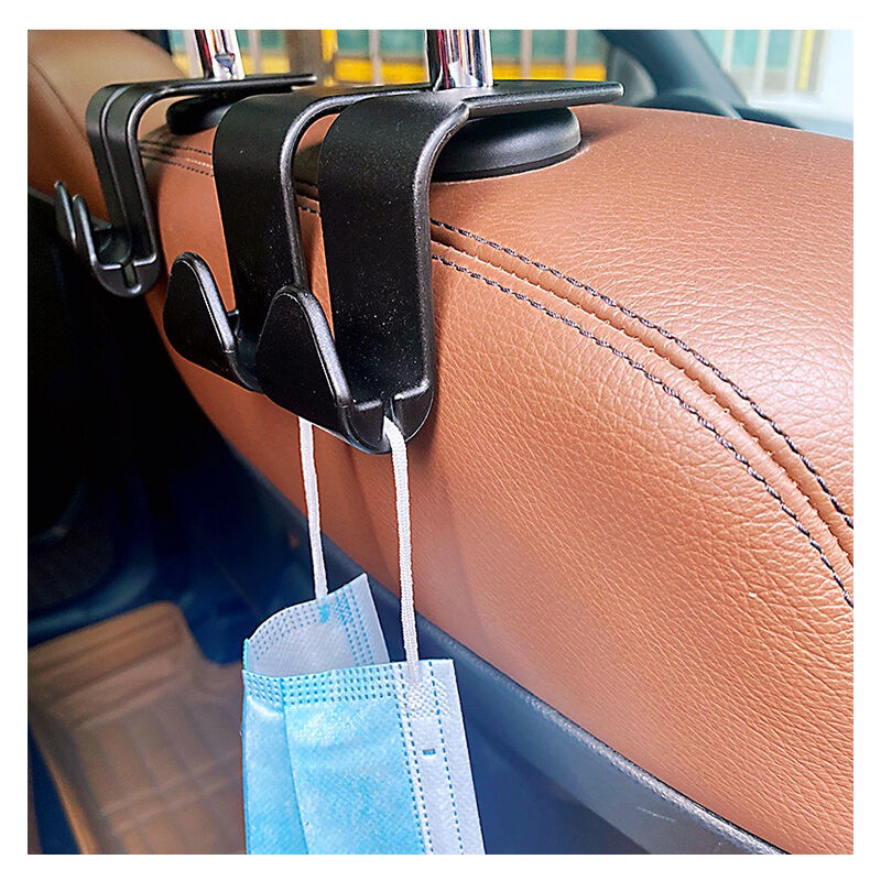 10PCS A-3 Crochet de dossier de siège caché de voiture Crochet de support  de téléphone arrière multifonctionnel (gris)