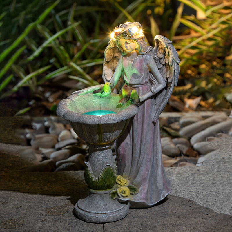 Ange Fée Statuette,Jardin Résine Ange Ornament Décoration D'ange