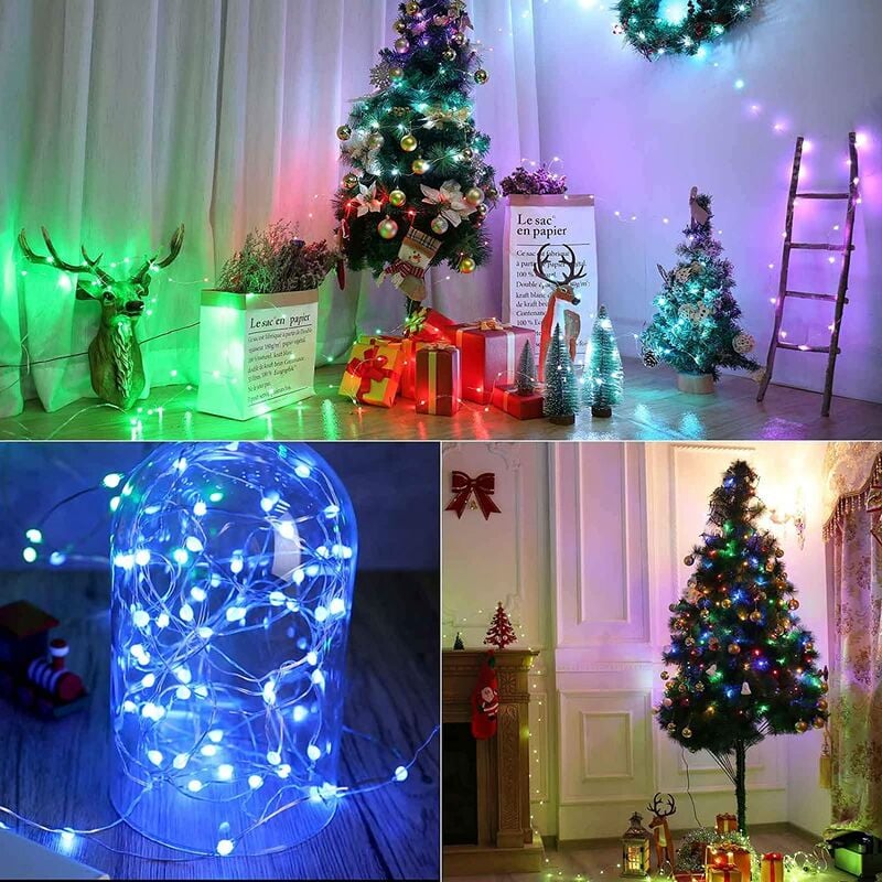 1 Lampe À Fumée Solaire, Lumières Clignotantes LED 8 Modes, Décorations  D'arbre De Noël, Lumières