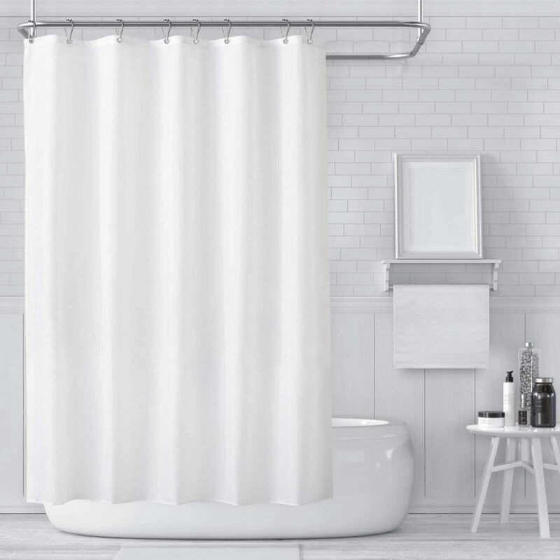 Rideau de Douche 200x200 cm (WxH), Anti-Moisissure Anti-Bactérien Hydrofuge  Rideaux de Douche Doublure Tissu polyester Doux Rideaux de Bain Rideau pour  Salle de Bain Toilette 