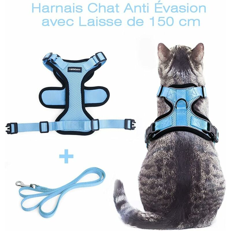 Trixie Harnais Doux Avec Laisse Pour Chats 120Cm/24-42Cm Couleurs