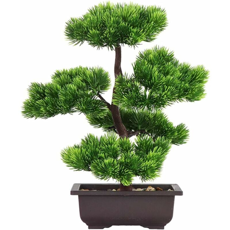 Bonsai H. 23 cm Vert - Plante artificielle et mini serre BUT