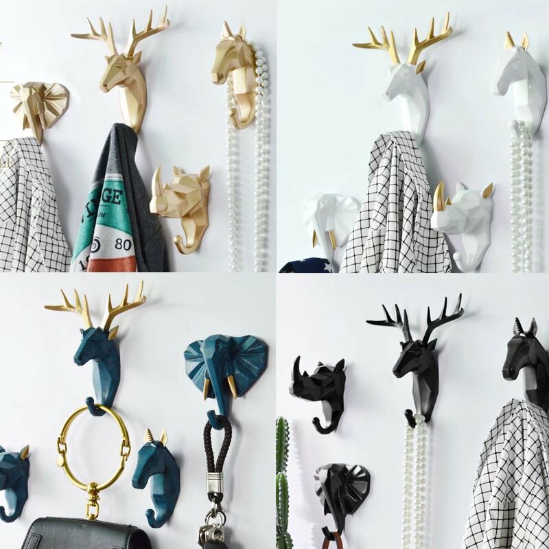 Acheter Animal cerf cerfs tête crochet mur cintre porte-vêtements  porte-clés décor clés vêtements chapeau support mural