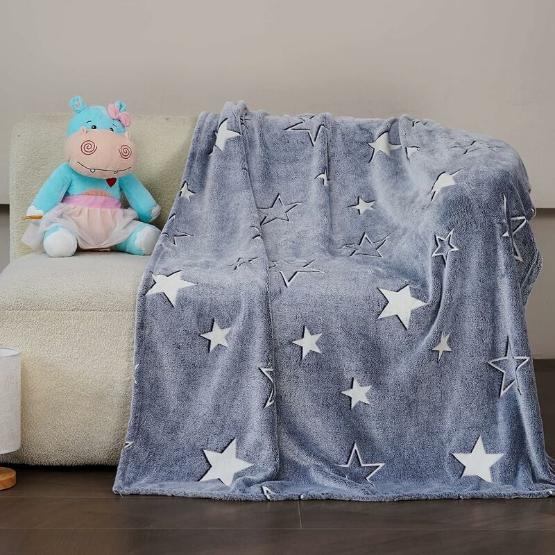 Couverture Polaire, Glow in The Dark Blanket Couverture en