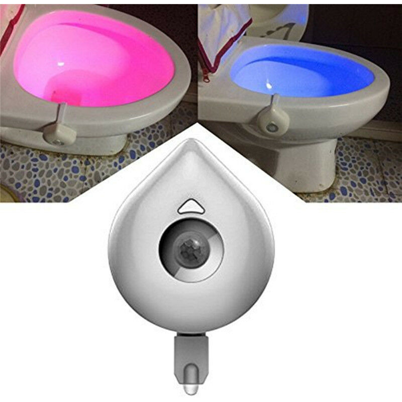 Veilleuse de toilette LED à détecteur de mouvement PIR 19 couleurs