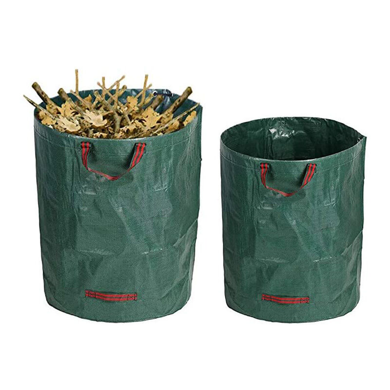 Sacs à déchets de Jardin Sac de Jardin Réutilisable étanche Heavy Duty  Grande Sacs avec poignées Sacs à Feuilles Autoportante et Pliable peut  ramasser