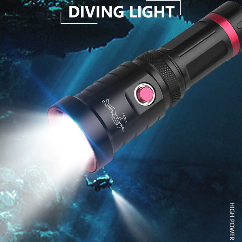 P70 rechargeable plongée torche forte 26650 professional plongée