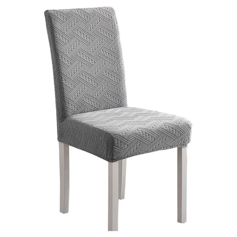 feutre gris chinée” - Housse d'assise de chaise en feutre