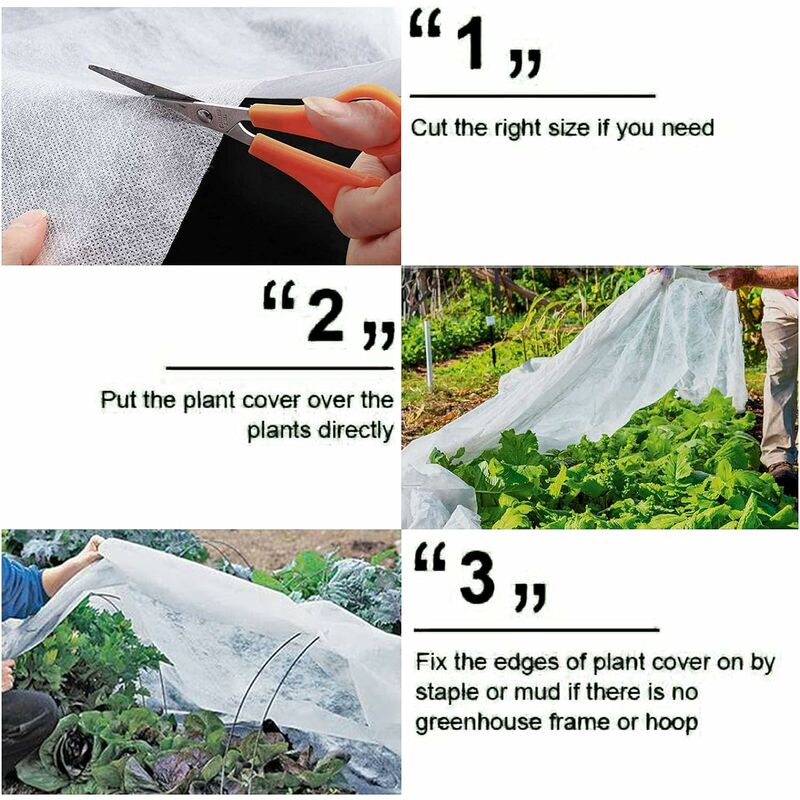 Couverture De Protection Des Plantes En Tissu De Jardin Sac Anti-Gel Cordon  F