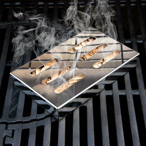 Générateur de Fumée Froide,Pour Gril Bouilloire Fumeur BBQ Boîte De Fumoir  De Granule Fumage Viande Poisson
