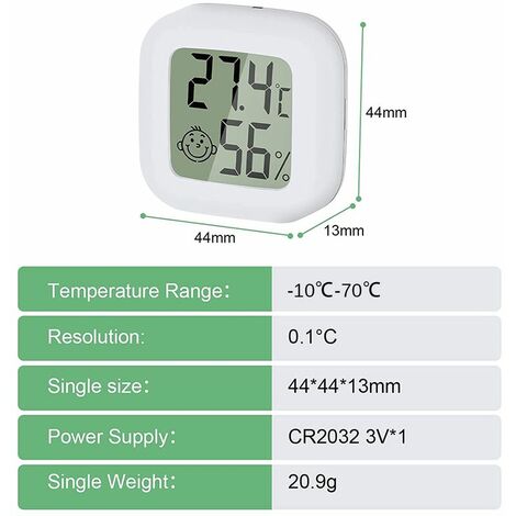 Hygromètre, Thermomètre à effet de serre, Thermomètre de jardin,  Thermomètre Hygromètre Cadran mural suspendu Testeur de [530]