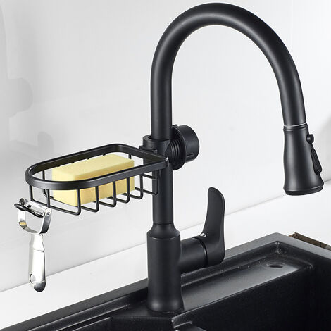 2x Étagère Douche Sans Percage Inox, Noir Étagère Salle de Bain