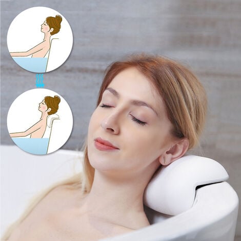 Coussin De Sécurité Pour Baignoire Et Douche 1PC Avec Ventouses Et Trous De  Drainage, Coussin De