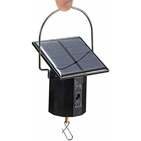 Cuasting à vent à énergie solaire à suspendre - Moteur rotatif à énergie  solaire - Crochet rotatif pour
