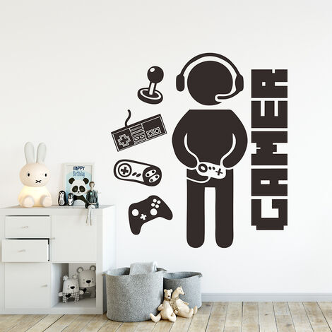 Gamer Stickers Muraux, Stickers Mural Arts Décorations