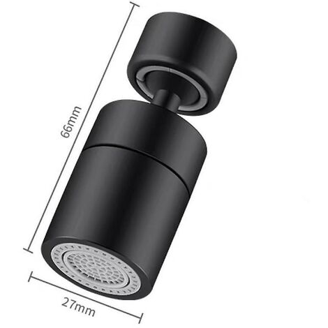 Embout filtre robinet universel - VENTEO - Argenté - Adulte - tête rotative  360° - 2 modes - Anti éclaboussure - Mousse