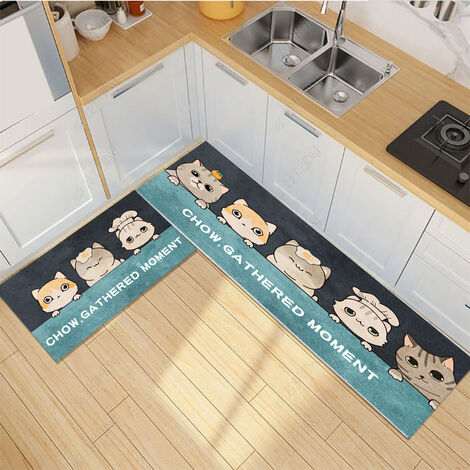 tapis de cuisine lot de 2 tapis de cuisine antidérapant tapis de