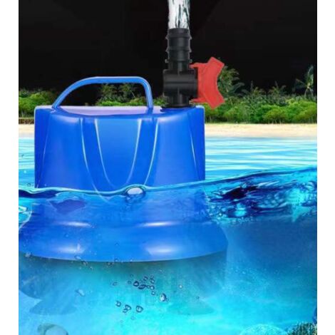 Aiducho Pompe Eau Submersible, 65w 3000l / H Mini Pompe Aquarium,ajustable  Pompe Fontaine Pour Tang Fontaine Rservoir De Poissons Avec 3 Buses, Cordon