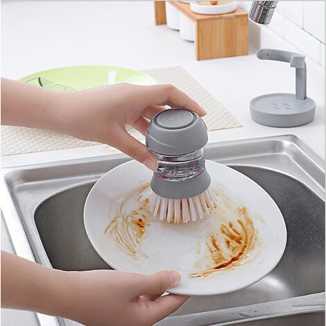 2x Silicone Lave-Vaisselle Brosse éponge épurateur Pot Pan cuisine  nettoyage