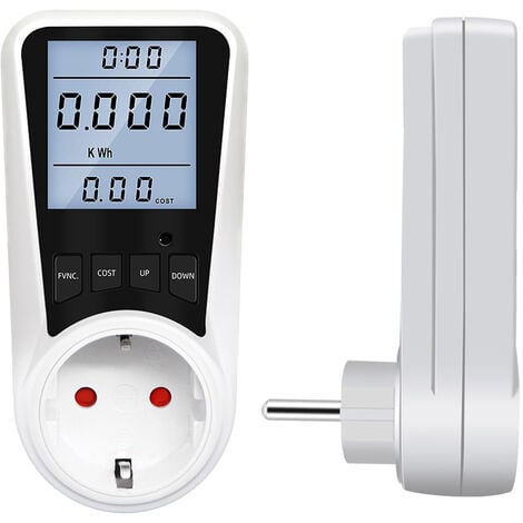 Wattmètre Prise Compteur d'Énergie, Consommation Electrique avec 7