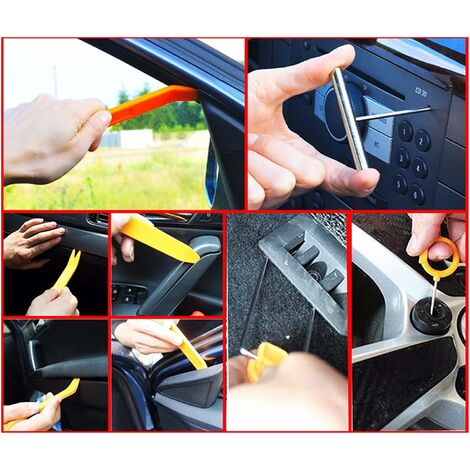 Acheter Kits d'outils de dépose de garniture de panneau de Clip de porte  automobile, lames de démontage de Navigation, outils de réparation du  plastique intérieur de voiture