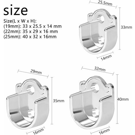 2/4 Pièces Support De Tringle À Rideau Sans Perçage - Accrochez