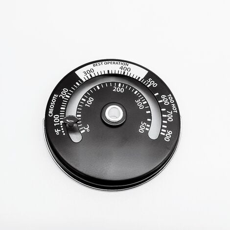 Thermomètre de Poêle Magnétique Tuyau de Poêle à Feu pour Le Compteur de  Température pour Tuyau