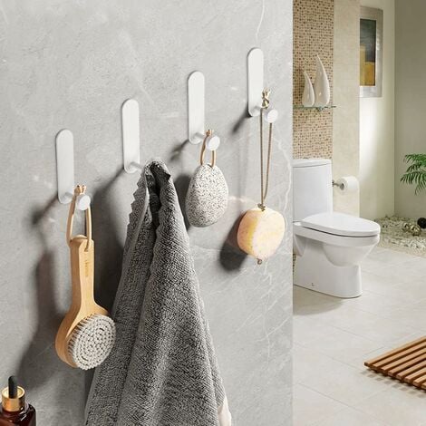 3M Command Crochet pour salle de bain design, blanc ()