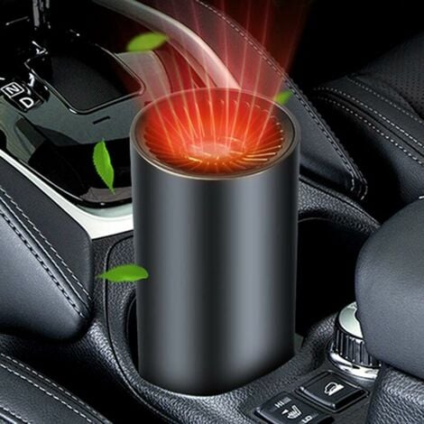 Chauffage soufflant USB pour voiture - 12 V - 24 V - Portable - Chauffage  de voiture - Dégivreur de pare-brise - 2 en 1 - Protection contre la