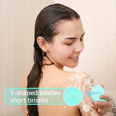 Brosse de douche pour douche, nettoyage de la peau, brossage humide, double  face