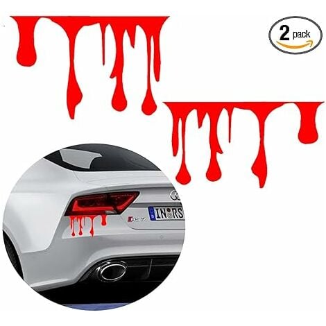 1pair drôle d'âne de Car Sticker,réfléchissant Autocollant de Voiture  Couverture Compatible pour Ferrari