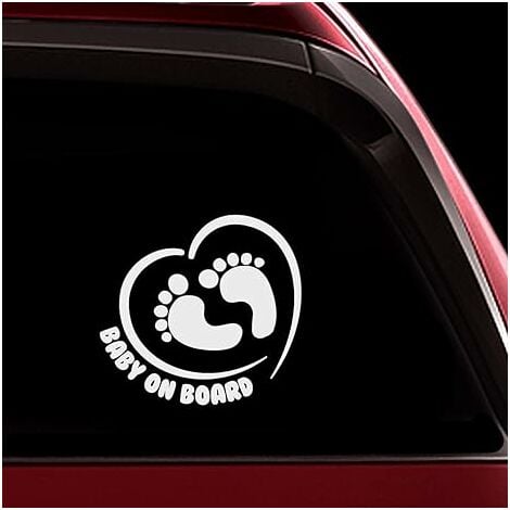 Autocollant bébé à bord pour voitures Autocollant de sécurité amusant et  mignon pour fenêtre de voiture