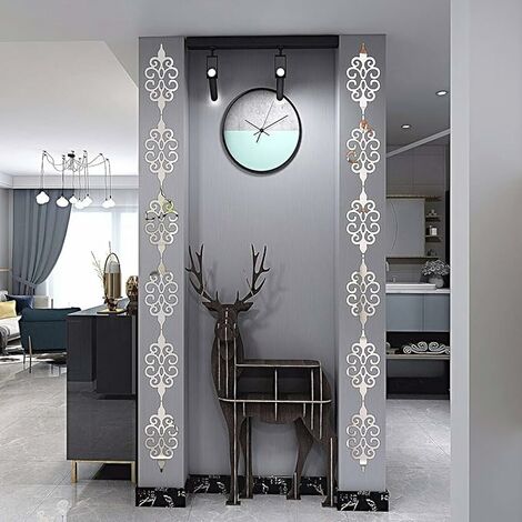 iYmitz Style de Miroir Moderne Bricolage Amovible Sticker Art Mural Sticker  Mural Maison décor