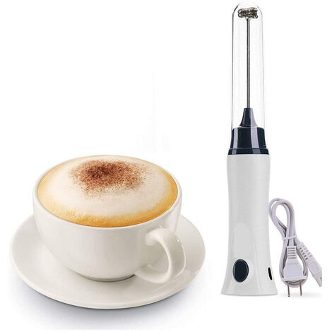 2 pièces Mini mousseur à lait électrique en acier inoxydable batteur à  oeufs tenu dans la main ménage petit mousseur à mousse de café lait mousse  fabricant mélangeur outils