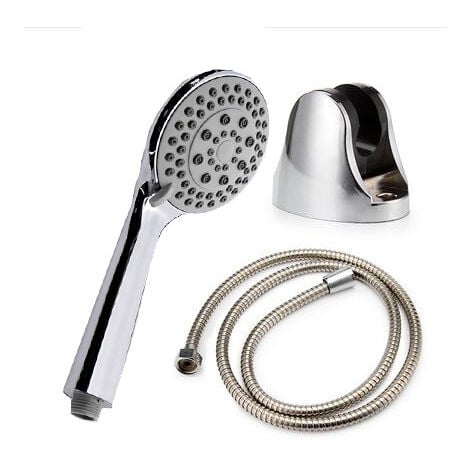 Pommeau de douche à main 1pc avec tuyau, pommeau de douche haute pression  avec tuyau de douche anti-torsion, support réglable