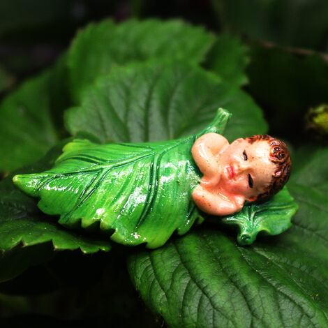 4 pcs Fée Jardin Figurines Miniature Ange Dormant Ornement DIY
