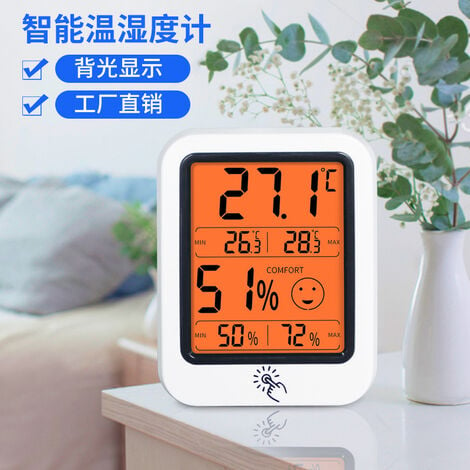 Acheter Thermomètre d'intérieur Mini capteur de température LCD numérique thermomètre  d'humidité thermomètre d'ambiance jauge d'hygromètre