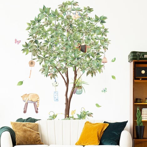 Sticker mural Plume de PVC créative maison autocollant de mur de fond de  canapé chambre à coucher droite