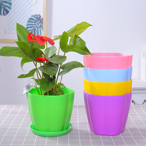 Jardinières en plastique - Pots de pépinière de fleurs d'intérieur Pots en  plastique