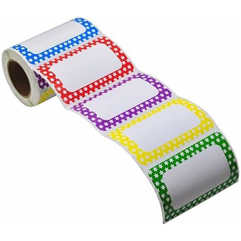 Lot de 100 autocollants ronds Multicolore transparent : :  Fournitures de bureau