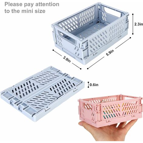 Lot de 6 Paniers de Rangement Empilable Transparent, Bacs de Rangement  Frigo en Plastique, Boîte Organisateur pour Cuisine, Placard, Salle de  Bain, 25.514.56 7.65cm