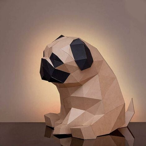 Sculpture en papier Carlin 3D, kit de bricolage en papier