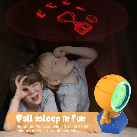 9€02 sur Réveil horloge pour chambre d'enfants avec projecteur d