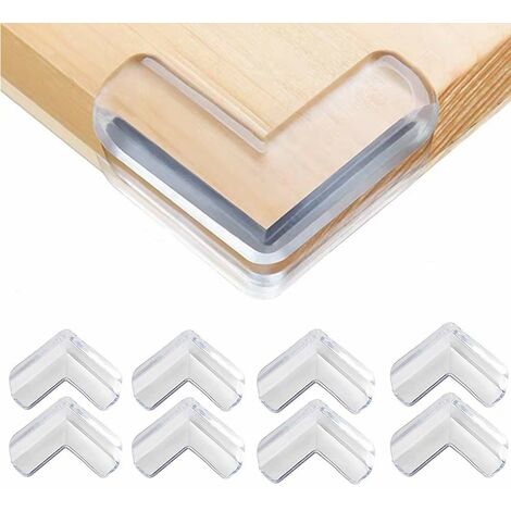 10x Protection Angle Protège Coin meuble silicone transparent Pare-chocs