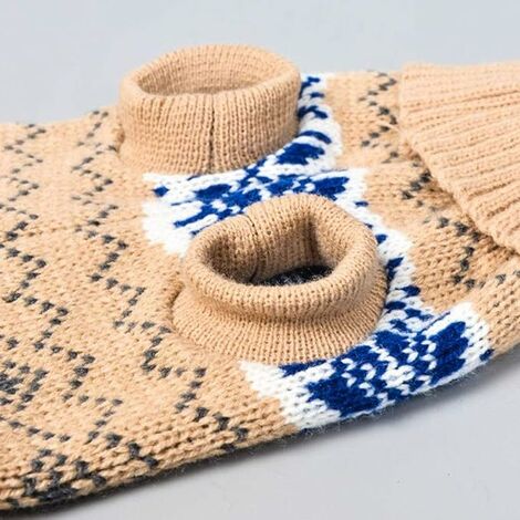 Collier en laine ajustable doux au Crochet pour chien et chat